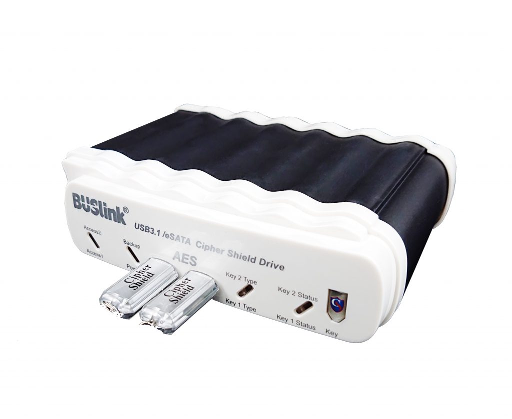 CipherShield Dual Keys 512-bit AES USB-C SSD USB-Powered FIPS 140-2 ...