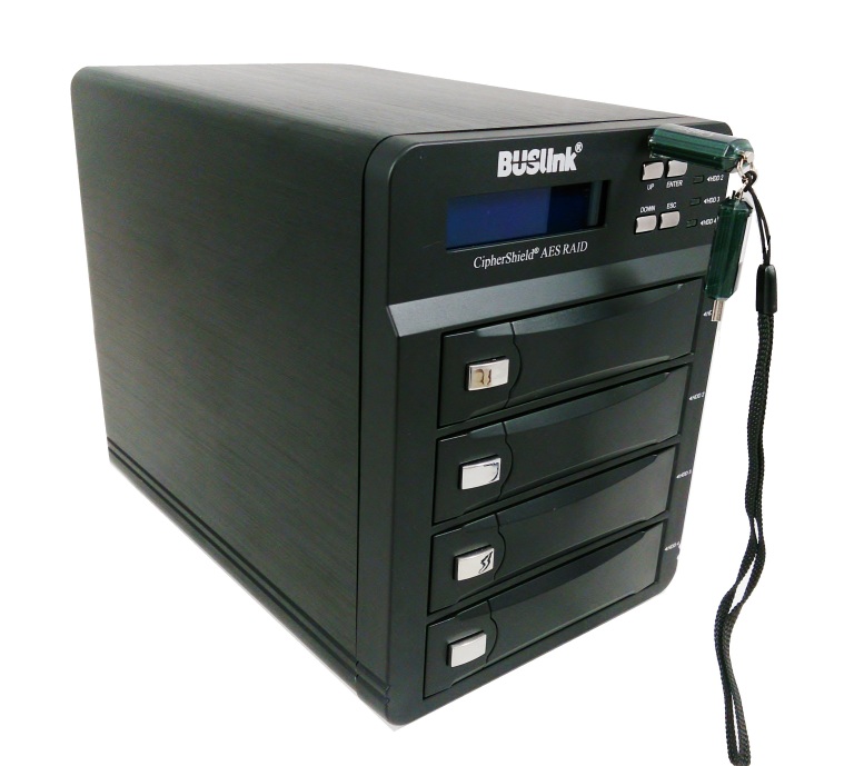 Mode 1 4Bay RAID SSD USB 3.2 Gen 1 (3.0)/eSATA CipherShield 256bit